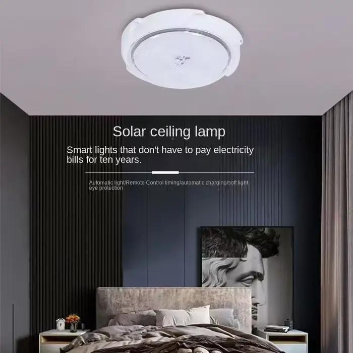 Lampes solaires intérieur maison haut plafond