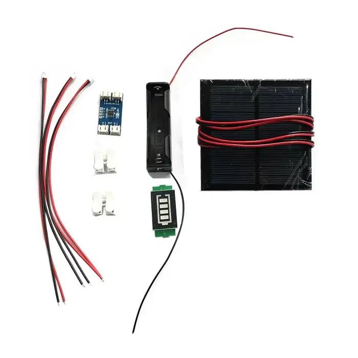 Kit DIY de panneau solaire 5V 5.5V 160mA 250mA 500mA 1W 1.6W 2.5W avec régulateurs de charge de batterie au lithium