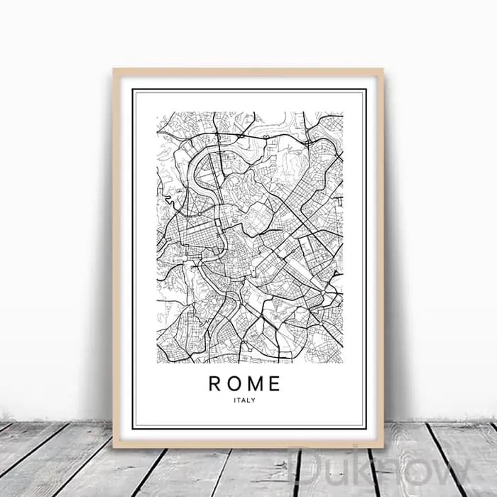 Affiche de peinture sur toile de carte de ville de londres, New York, imprimés de carte de ville du monde moderne de Sydney, Rome, Austin, décoration de la maison