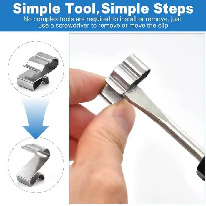 Clip de fixation pour panneau solaire, 50 pièces, pour câble en acier inoxydable 2x6mm, organisateur de câbles photovoltaïques pour câblage PV, bateau, nouveau