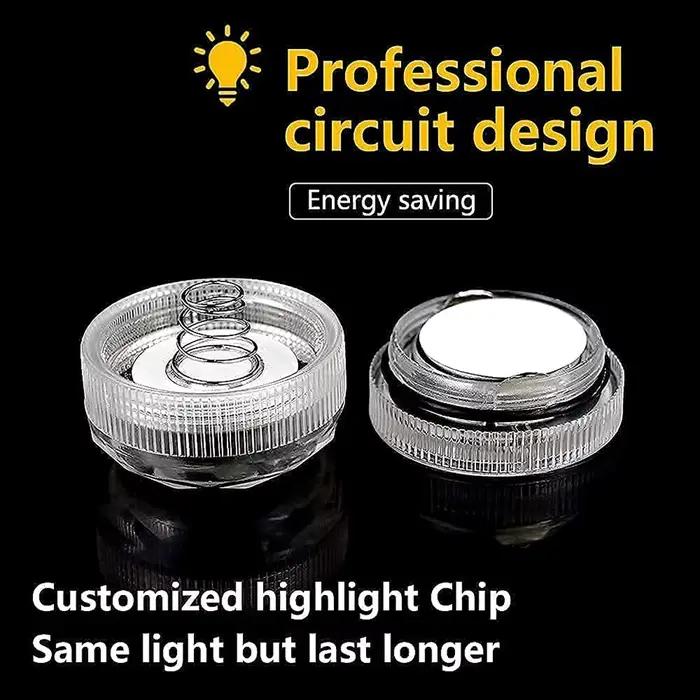Veilleuse LED sans fil pour intérieur de voiture, feu arrière adhésif pour vélo, lampe d'ambiance, décoration de toit automatique, vase, escales de piscine