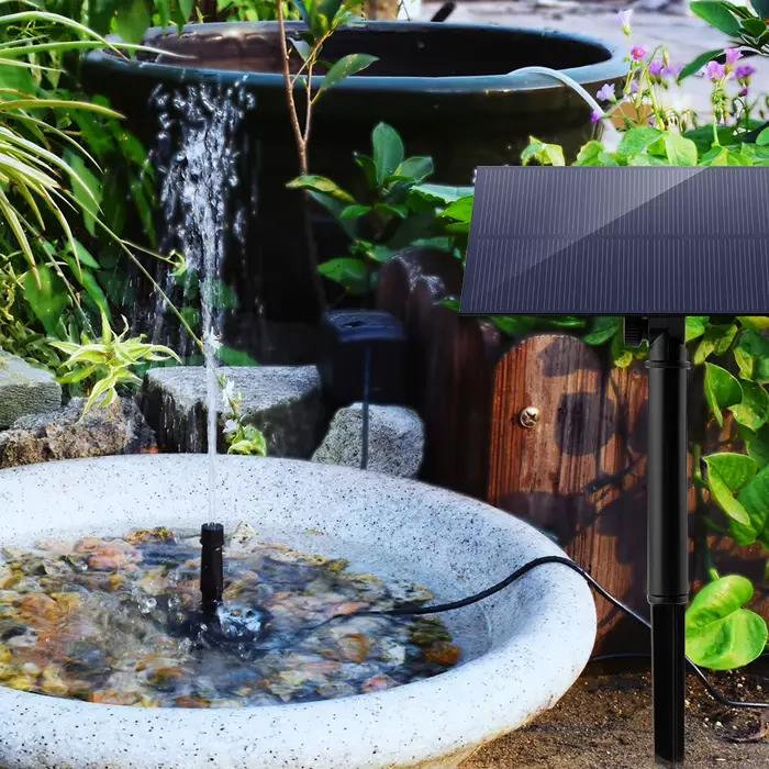 Pompe à eau solaire 5W 1.5V avec piquet pour décoration de jardin