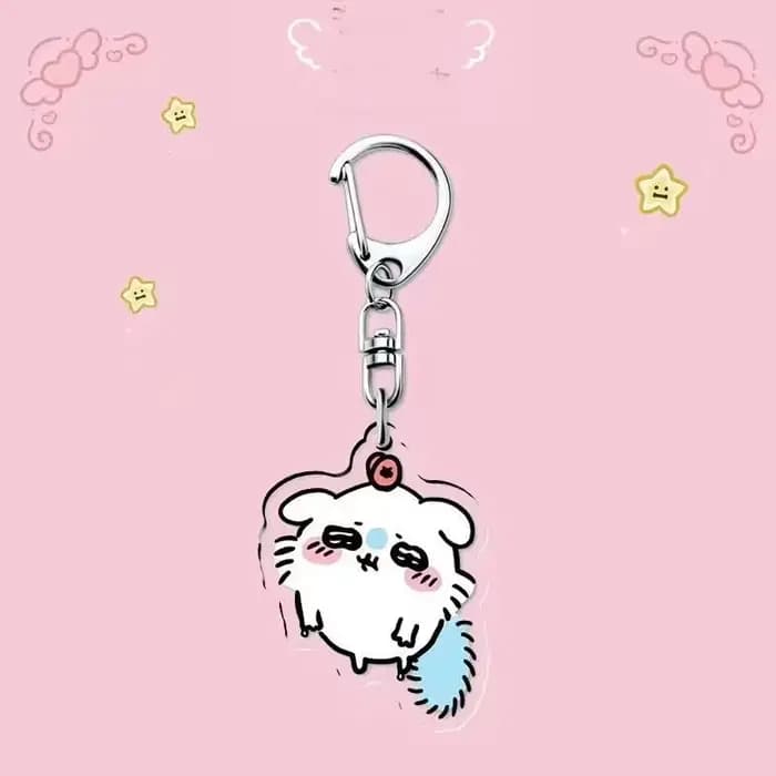 Porte-clés en acrylique jiyi, série Magic Is Coming, mignon, Hachiware Usagi, dessin animé, pendentif mignon, cadeau pour enfants