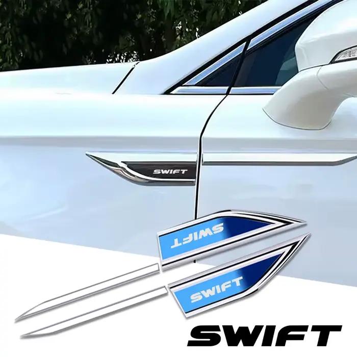 Autocollants de lame de porte latérale de voiture, accessoires intérieurs pour Suzuki SWIFT, 2 pièces