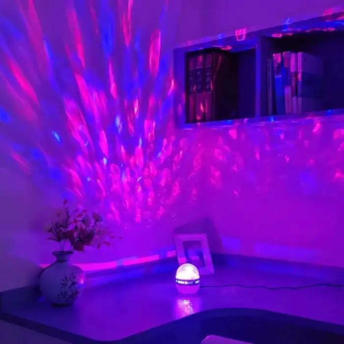 Projecteur de ciel étoilé LED, veilleuse USB enfichable, rotatif automatique, lampe d'ambiance pour salle de lune étoilée, décoration de fête pour la maison