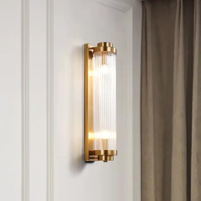Applique Murale LED Dorée avec Batterie Rechargeable, Éclairage de Luxe Moderne, Clip Gratuit, pour Salon, E14