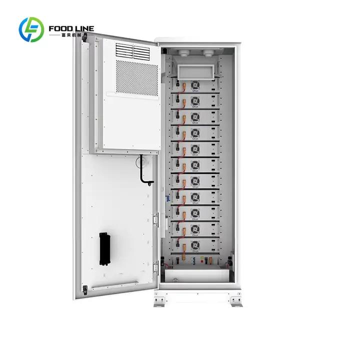 Système de stockage d'énergie solaire hybride vertical GE-F60-EU tout-en-un avec batterie LifePO4 et onduleur pour usage commercial et industriel