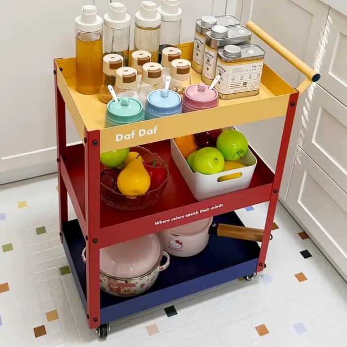 Étagères de rangement pour magazines, chariot de rangement, étagère à bibelots pour salle de bain et chambre, étagère à épices pour cuisine, étagères organisatrices, articles ménagers en liquidation