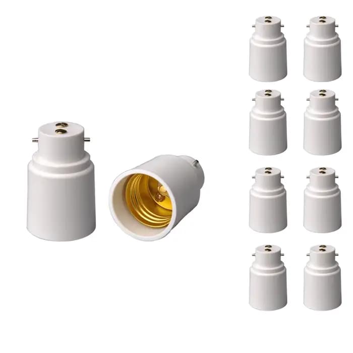 Support de lampe à vis universel à baïonnette B22 à E27, 2 pièces, adaptateur de convertisseur de douille d'ampoule LED halogène CE RoHS
