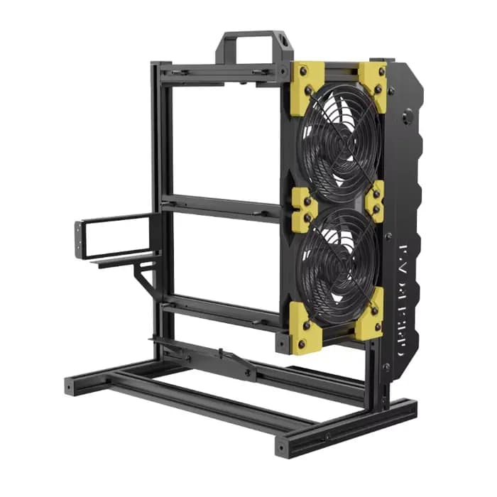 ALPHA V1.0 châssis ouvert boîtier ATX boîtier à cadre ouvert en aluminium Support carte mère ATX/M-ATX/ITX 240 refroidisseur d'eau armoire de jeu
