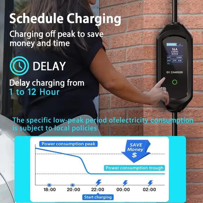 Chargeur de Voiture Électrique Portable