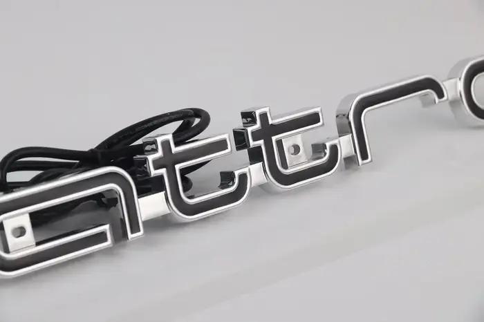 Lampe LED de logo de calandre avant Audi, éclairage de logo Quattro pour Quattro A3 A4 A5 A6 A6L A7 A8 Q3 Q5 Q7 S3 S4 S5 RS3 RS4 RS6, emblème