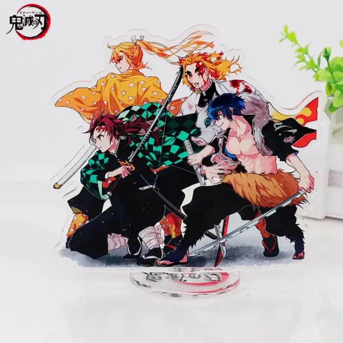 Nouveau démon Slayer Tanjiro Kamado Tokitou Muichirou Anime périphériques créatif Transparent acrylique support de table ornement cadeaux