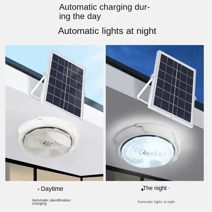 Lampes solaires intérieur maison haut plafond