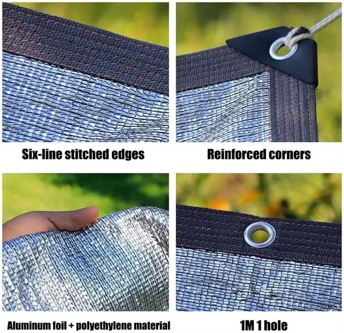 Toile d'ombrage de jardin 70-90% anti-UV pour patio, plantes, pergola extérieure, pelouse, piscine, protection solaire