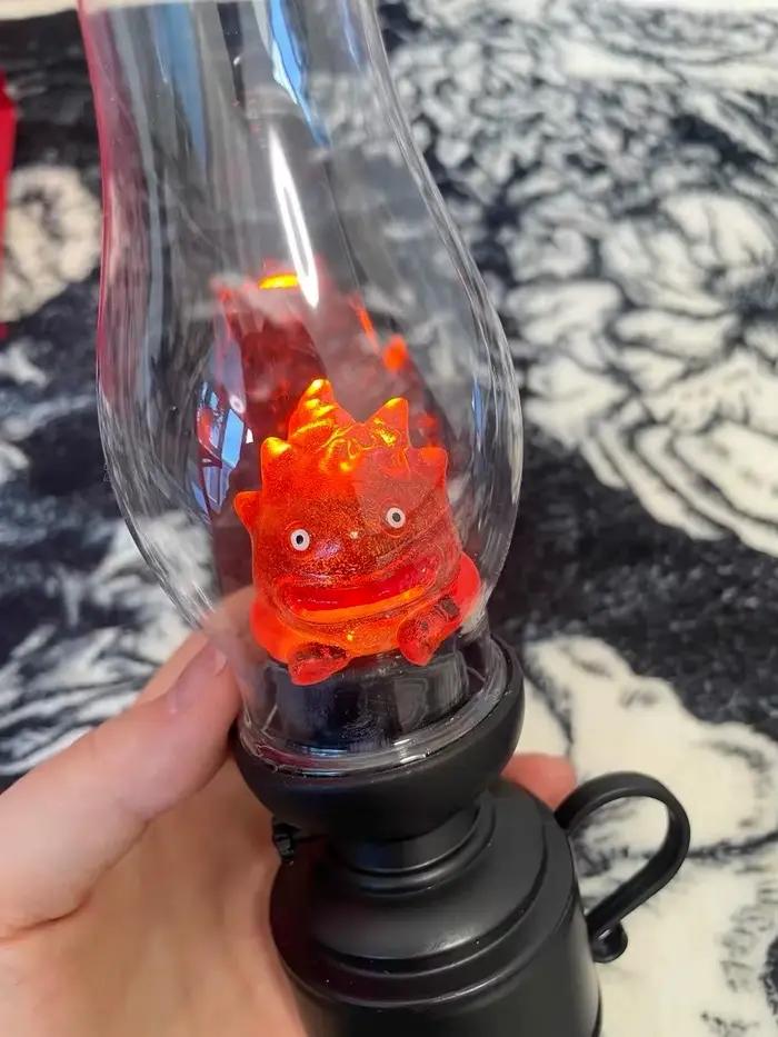 Dessin animé Anime chat sans flamme veilleuse chambre lampe de Table de chevet à piles effet de flamme réaliste décor à la maison lumière LED