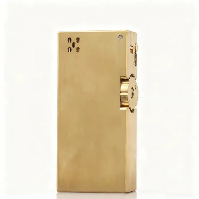 Briquet à maquette en laiton fait à la main, briquet à mazout, Vintage, Double réservoir d'huile, cadeau de Collection, usage extérieur, rechargeable et Durable, Antique
