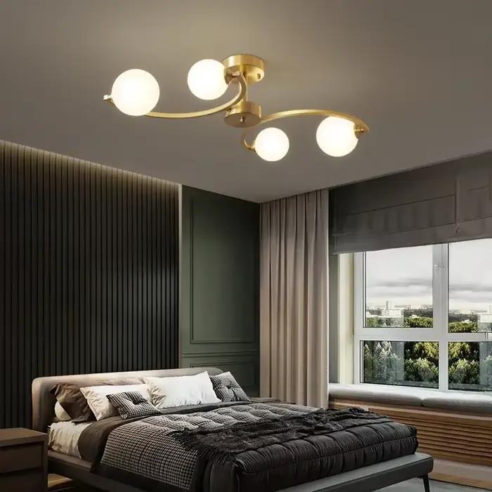 Plafonnier en verre design, suspension pour salon, salle à manger et chambre à coucher
