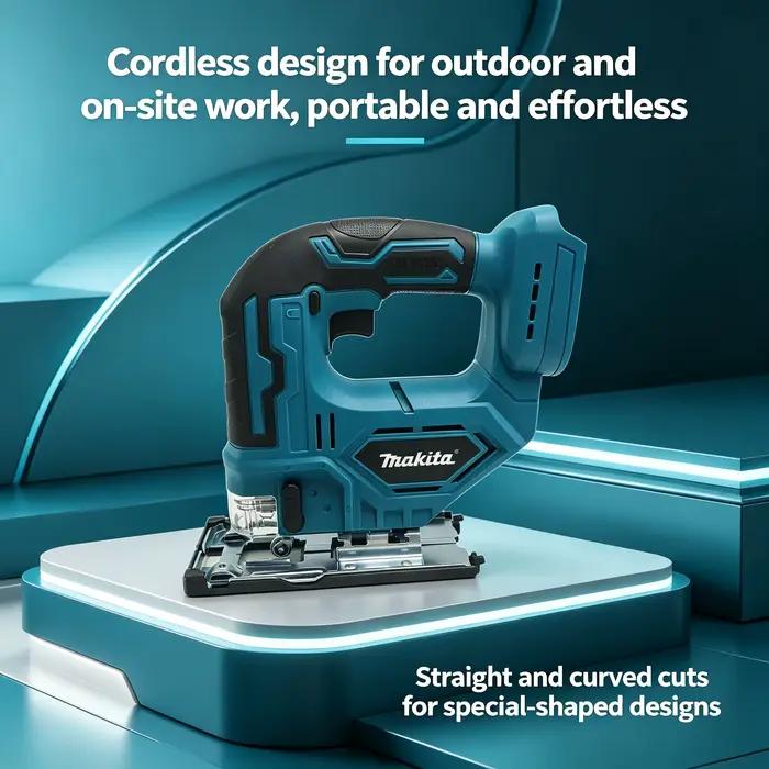 Scie sauteuse électrique sans fil Makita DJV182Z Brushless 18V 340W avec poignée en forme de barillet (sans batterie)
