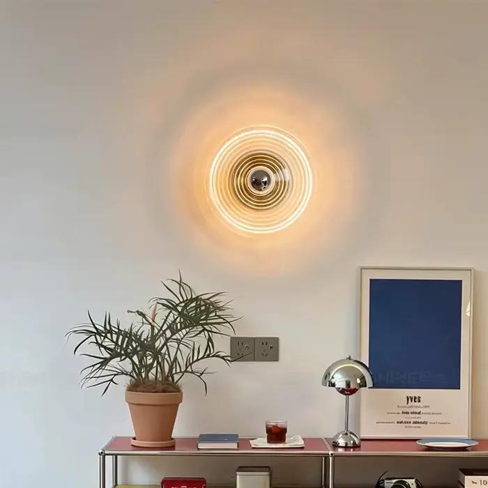 Lampe murale en verre coloré style nordique, design rétro, éclairage coloré pour couloir, porche, plafonnier décoratif