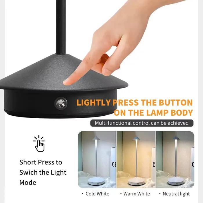 Lampe de Table LED sans fil avec capteur tactile