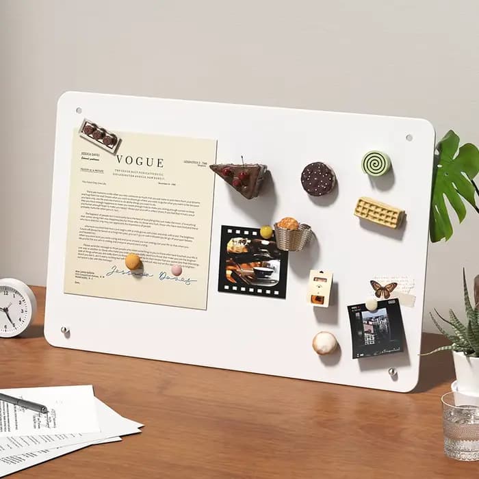 Tableau blanc magnétique de bureau de grande taille, panneau de fer écrit à la main, café, tableau d'affichage sur pied