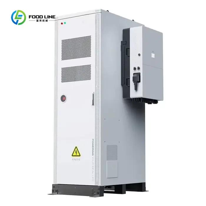 Système de stockage d'énergie solaire hybride vertical GE-F60-EU tout-en-un avec batterie LifePO4 et onduleur pour usage commercial et industriel