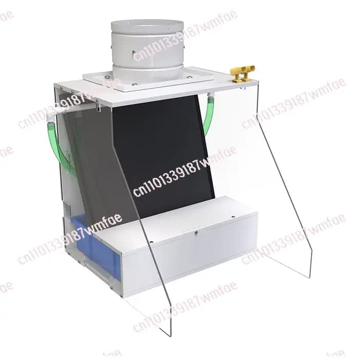 Cabine de peinture portable à rideau d'eau avec ventilateur d'extraction, mini-station de pulvérisation professionnelle pour la peinture de modèles Gunpla