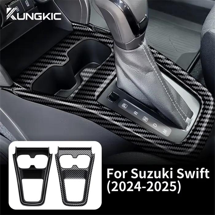 Panneau de levier de vitesse pour Suzuki Swift 2024-2025, garniture en fibre de carbone ABS, accessoires