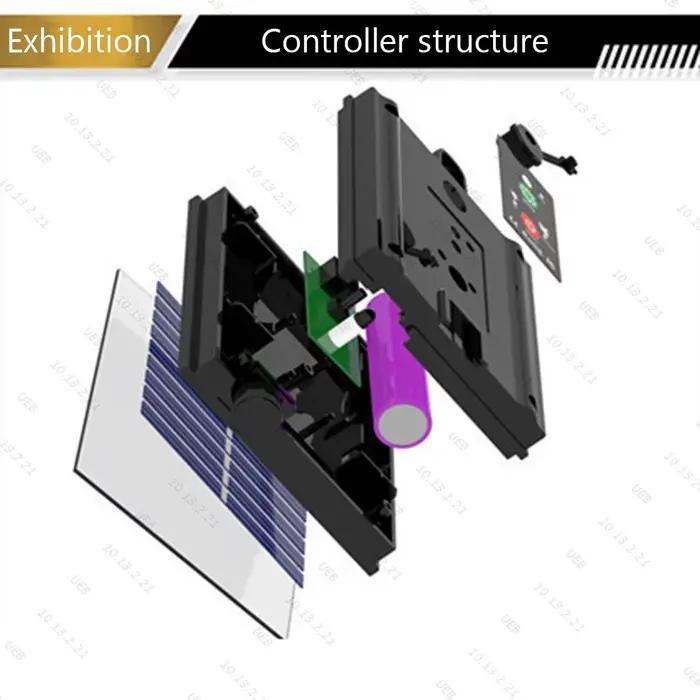 Kit de boîtier de commande de batterie solaire 1200 mAh avec panneau