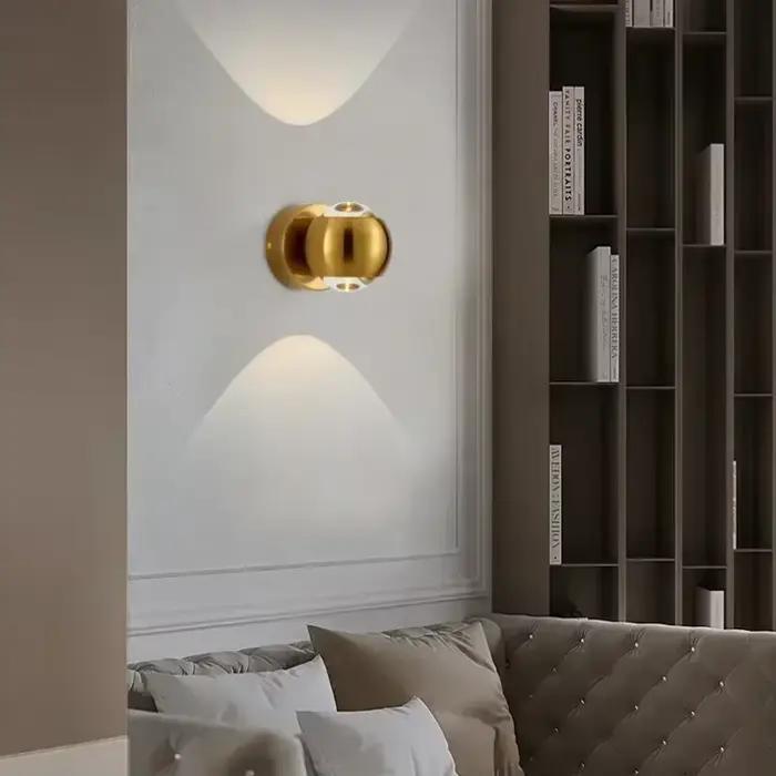 Art de luxe en aluminium applique murale en verre décoration applique pour salon salle à manger chambre couloir escalier décor à la maison applique