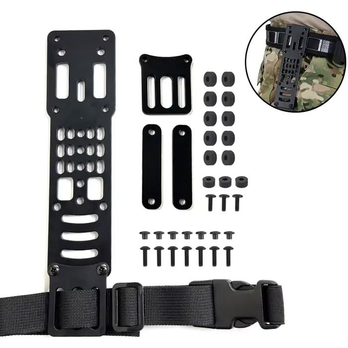 Plate-forme de transport de jambe tombante, adaptateur de étui de pistolet tactique réglable modulaire en métal Compatible QLS Airsoft adaptateur accessoires