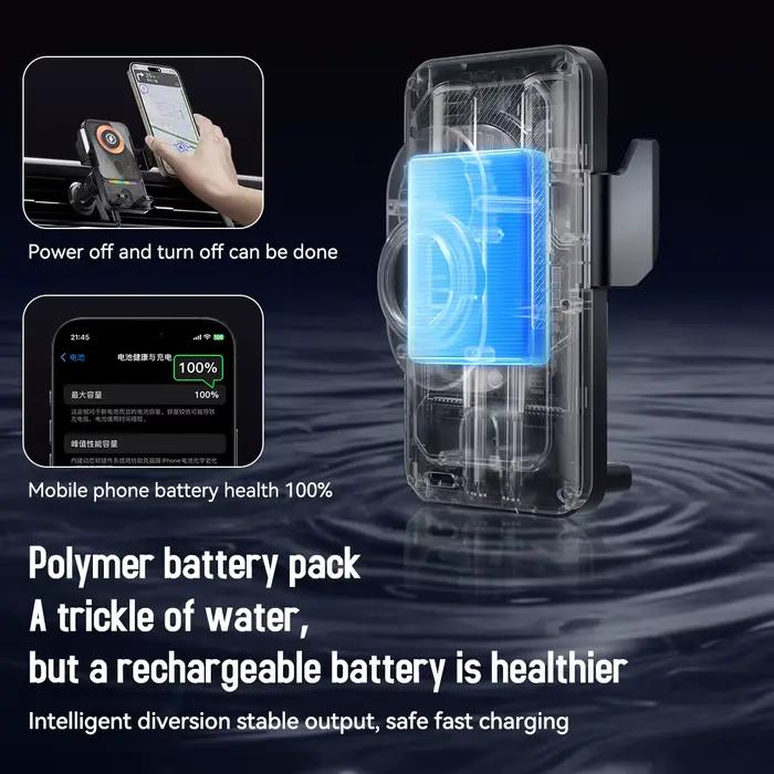 Chargeur sans fil 15W, induction intelligente