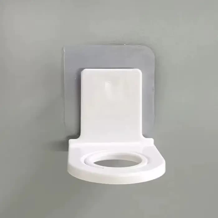 Organisateur mural pour salle de bain - Étagère auto-adhésive pour flacons de shampoing, support pour distributeur de savon, porte-savon, crochets pour serviettes