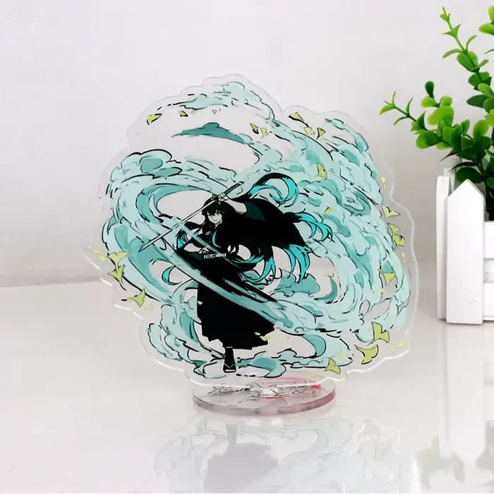 Nouveau démon Slayer Tanjiro Kamado Tokitou Muichirou Anime périphériques créatif Transparent acrylique support de table ornement cadeaux