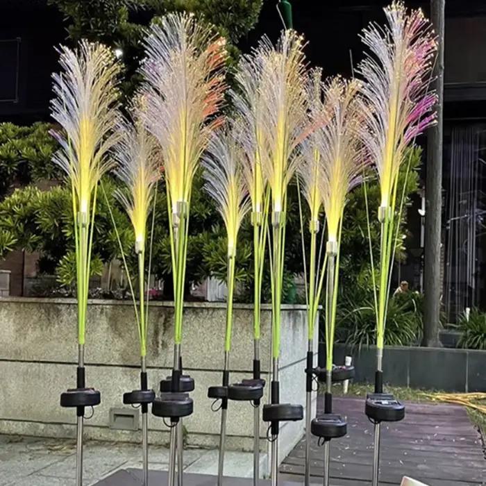 Lumières solaires extérieures modernes rechargeables par soleil pour décoration de jardin et chemin occasions spéciales