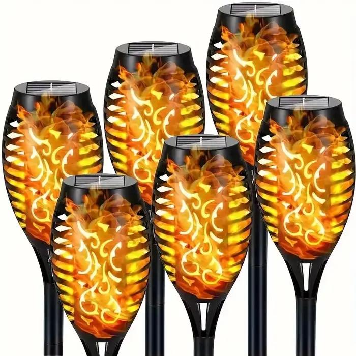 12LED Solaire Flamme Torche Lumière vacillante
