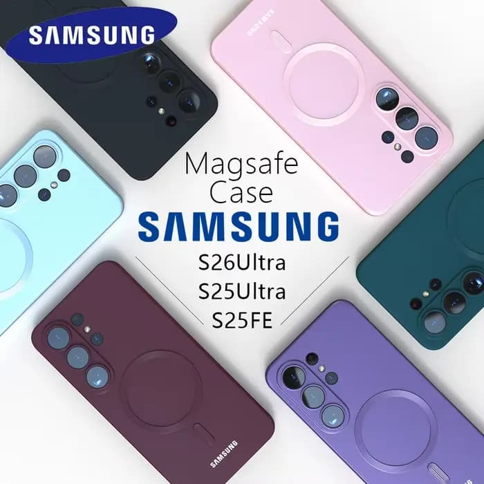 Coque arrière en silicone souple pour Samsung Galaxy S26 Ultra S26 Plus S26 Magsafe A57 S26 S25 S24 S23 S22