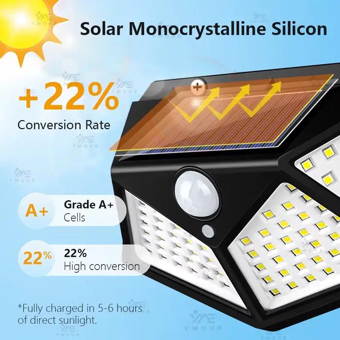 Lampe solaire à 500 LED pour l'extérieur