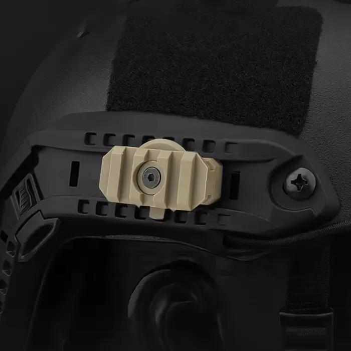 Adaptateur de montage sur rail latéral pour casque, accessoires de chasse, guide de rotation rapide pour airsoft, résistant, Dul360, 2 pièces