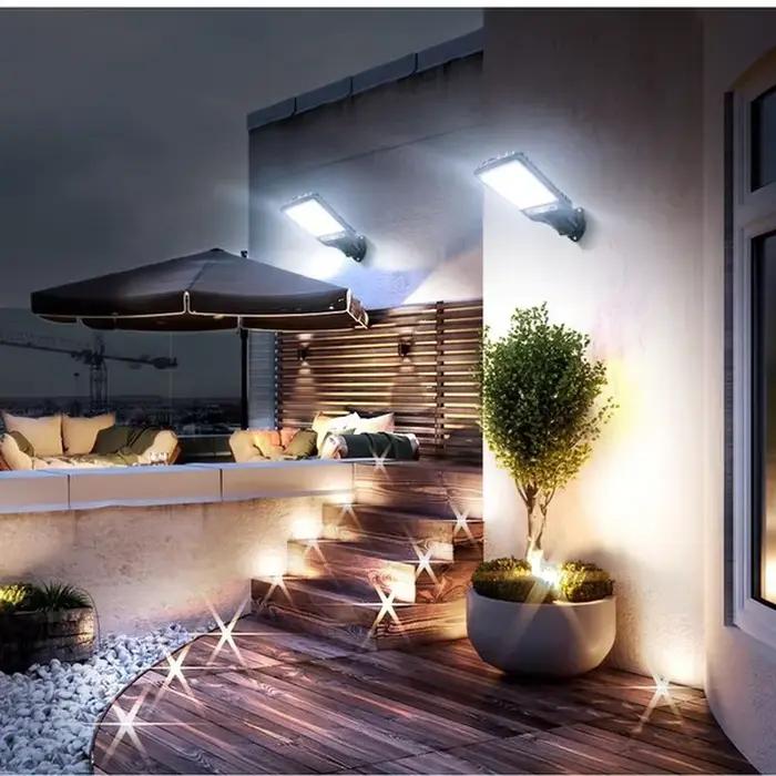 500000 Lampe solaire ultra puissante LM 120 ° Large gamme d'éclairage LED