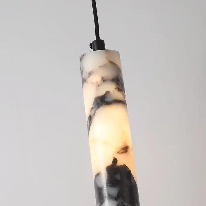 Lampe à suspension créative en pierre naturelle