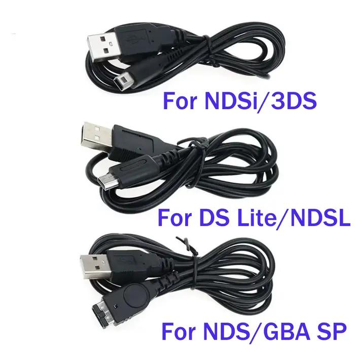 Chargeur de données USB, câble d'alimentation pour DS Lite DSL NDSL pour NDSi 3DS nouveau 3DS XL LL NDS GBA SP