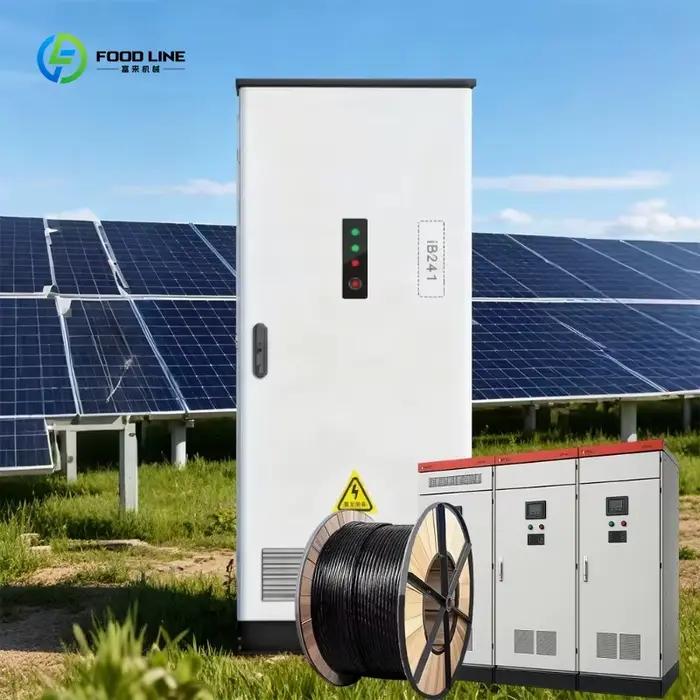 Système d'énergie solaire hybride 120-250 kW avec onduleur