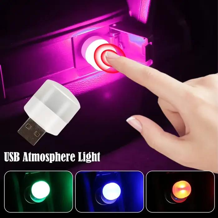 Lumière d'ambiance de voiture LED Intérieur USB Tactile Décorations lumineuses Lumières de lecture automatique Lampe décorative colorée Accessoires