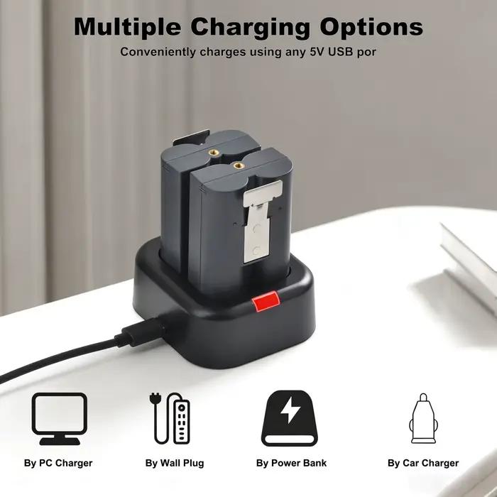 Batterie TAVT RV4 et station de charge rapide double pour sonnette vidéo Ring 2/3/4/3 Plus