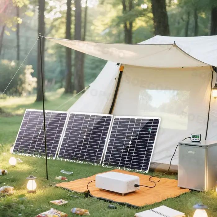 SOECOPO 900W (contrôleur 100A gratuit) Kit de panneaux solaires portables-3*300W