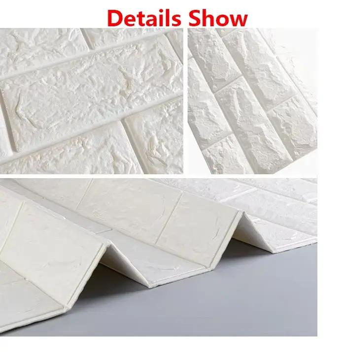 Panneaux muraux en mousse 3D épaissie, autocollants, imperméables, pour la décoration de la maison, chambre, salle de bain, cuisine, autocollant pour la maison