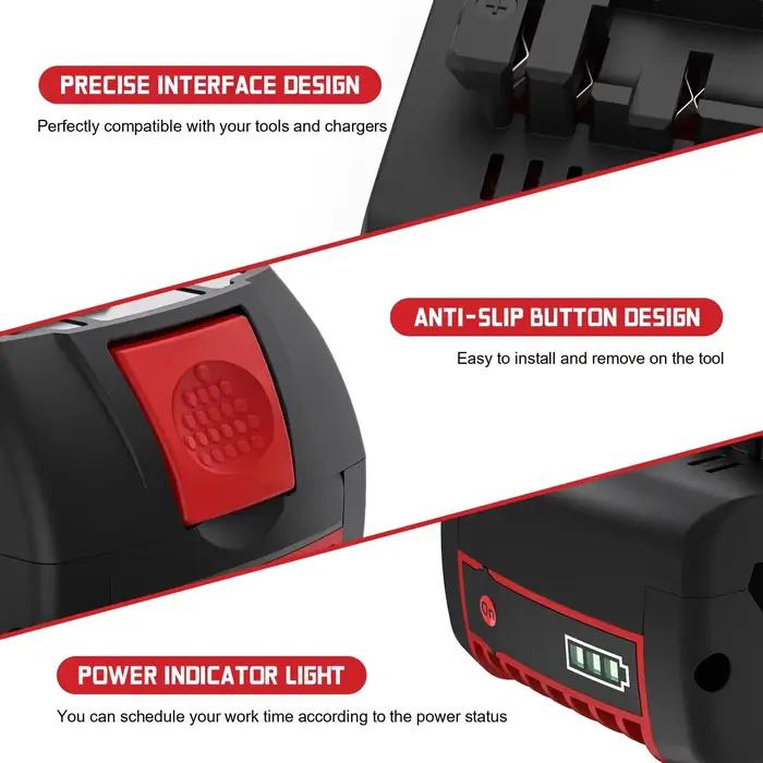 Pour BOSCH 18V 12AH 12000mAh BAT609 BAT610 ▶   Professionnel 18V ◀ Batterie Li-ion 18 V ▎ Batterie pour outils GBA18V GSR18V BAT618 BAT619️ ▎