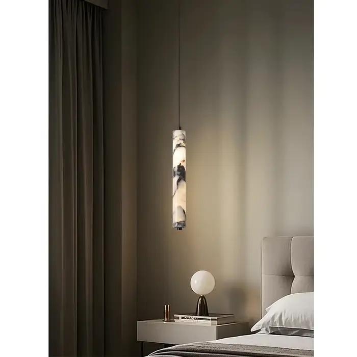 Lampe à suspension créative en pierre naturelle